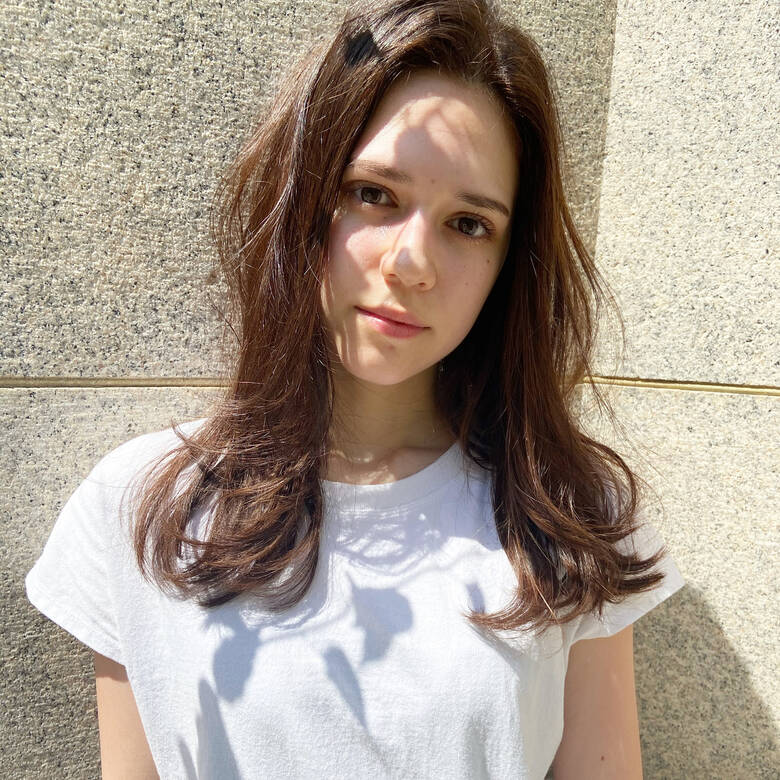 大人ロング レイヤースタイル ナチュラル ロング Snob 元橋啓太 Hair