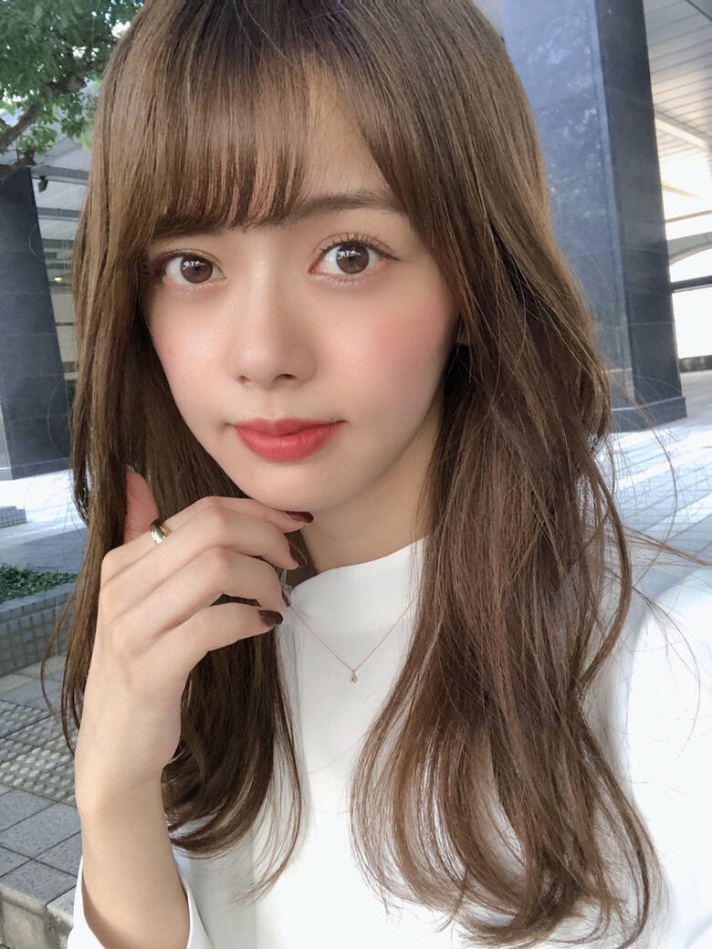 コンサバ ロング ヘアカラー グレージュ Salowin 表参道店 濱 真也 Hair