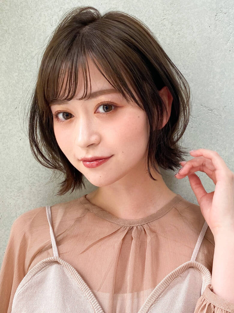 くびれボブ ナチュラル ボブ デジタルパーマ Agnos青山 平野 七海 Agnos青山 Hair くびれボブ ナチュラル ボブ デジタルパーマ Agnos青山 平野 七海 Agnos青山 Hair