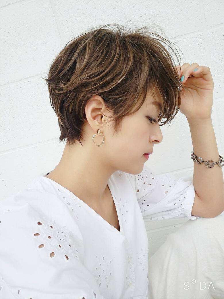 ハンサムショート ショートボブ ニュアンスパーマ ショート Middle Daikanyama 野村恵子 Hair