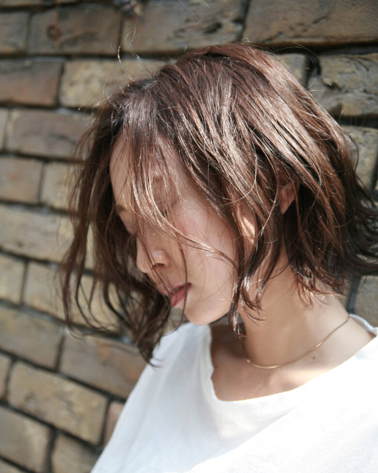 ボブ おフェロ 外国人風 外ハネ Sette学芸大学 平本 聖 Hair