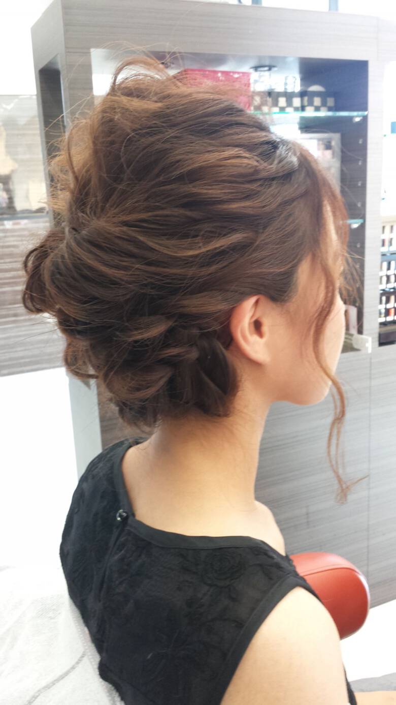 ミディアム パーティ ヘアアレンジ 外国人風 Green 飯島 裕介 Hair