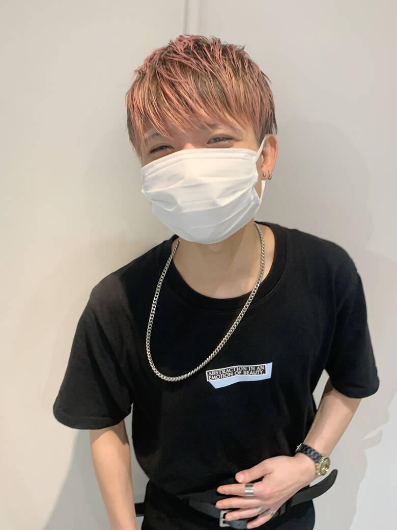 ピンク メンズヘア ピンクベージュ メンズカラー 美容室tree 松原桃歌 6579 Hair ピンク メンズヘア ピンクベージュ メンズカラー 美容室tree 松原桃歌 6579 Hair
