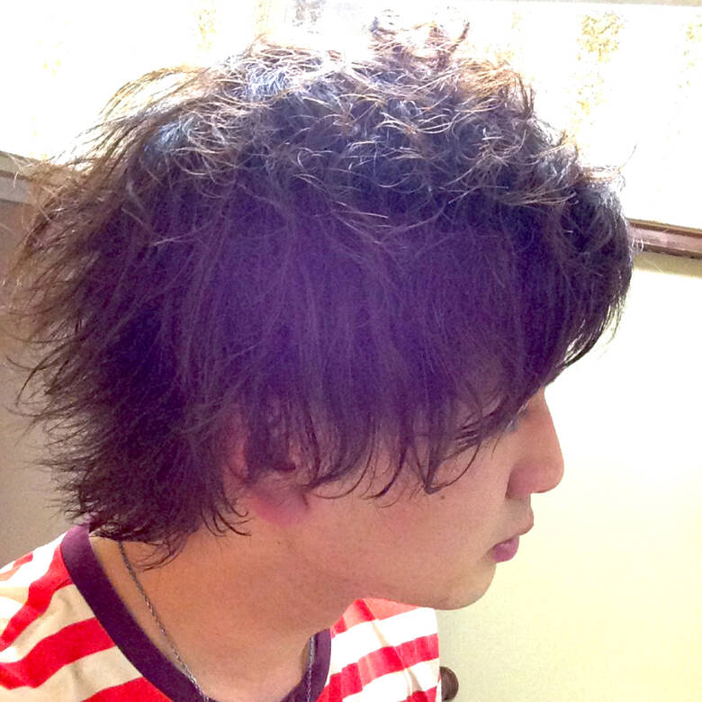 ストリート メンズ ミディアム 黒髪 Nobutaka Kawamura 1258 Hair