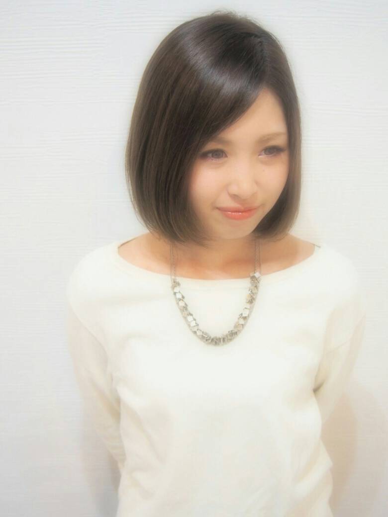 ブラウン ナチュラル ボブ 前下がり Hair Space Charme Yuki Murakami Hair ブラウン ナチュラル ボブ 前下がり Hair Space Charme Yuki Murakami Hair
