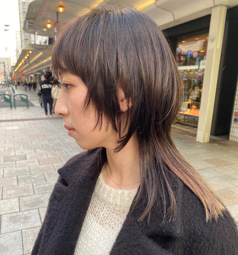 ウルフ女子 ミディアム ネオウルフ マッシュウルフ Snob 元橋啓太 6341 Hair