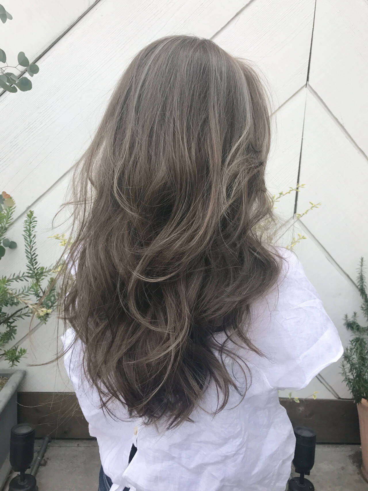 髪型 ロング ハイライト