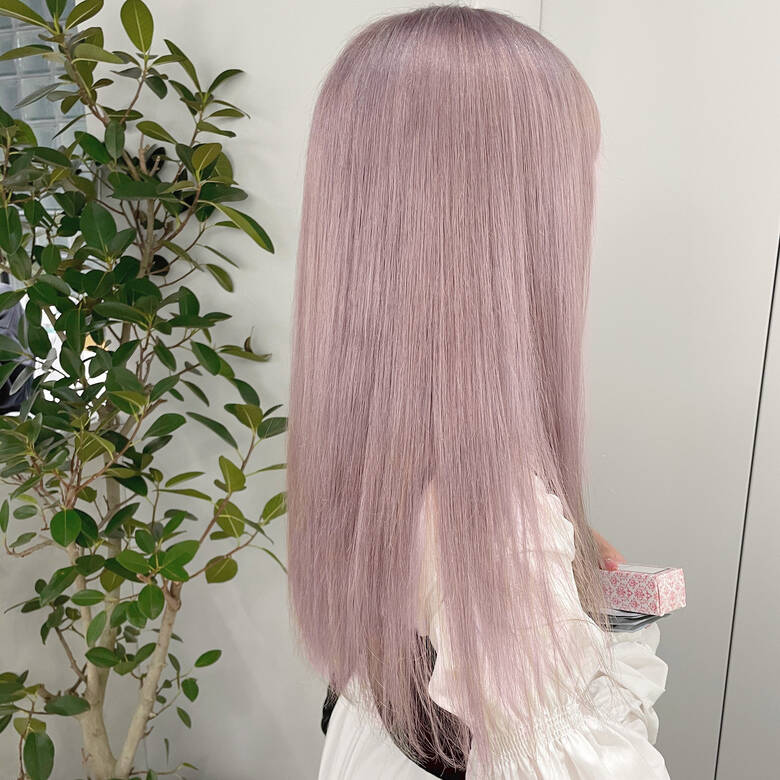 ロング ハイトーン ホワイトカラー ダブルカラー Lindo Tokyo Lindo Tokyo Yuki Hair