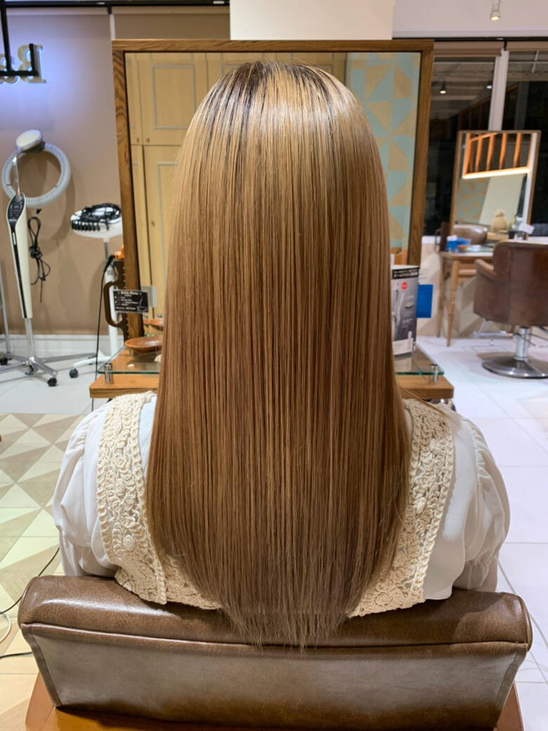 ロング ハイトーン 髪質改善トリートメント ブリーチカラー Bab By Neolive 鈴木 純 6191 Hair