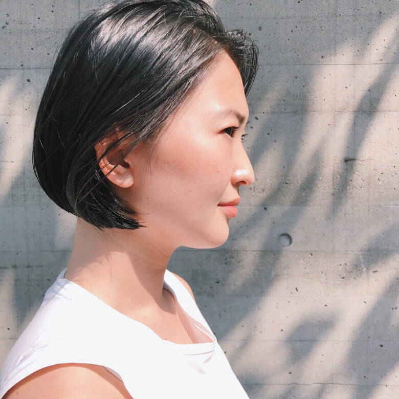 ミニボブ 黒髪 ボブ オフィス Kate Omotesando 山庄司 祐希 Hair