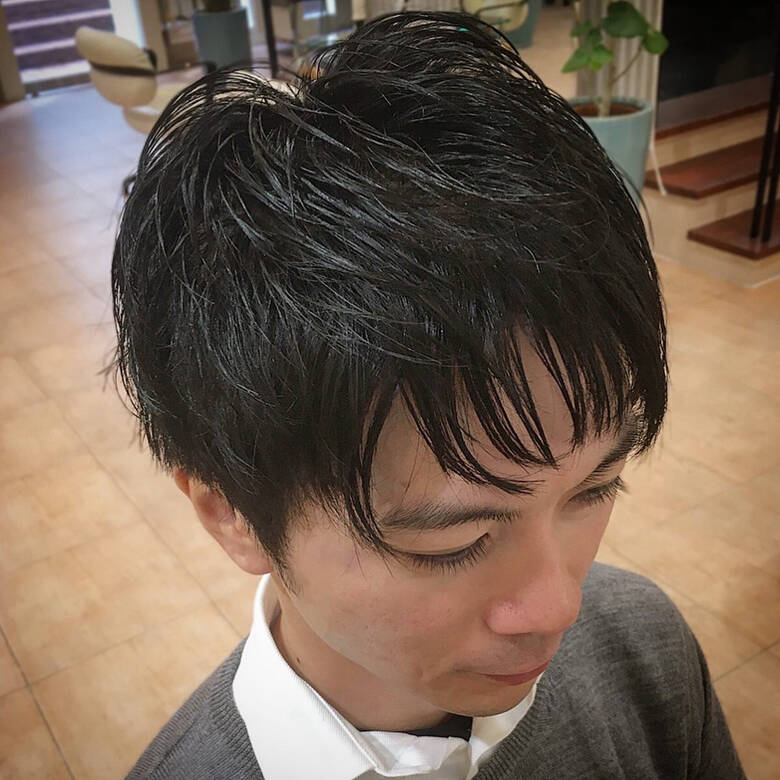 小顔ヘア ショート 小顔 メンズ Fabris 平本 詠一 Hair