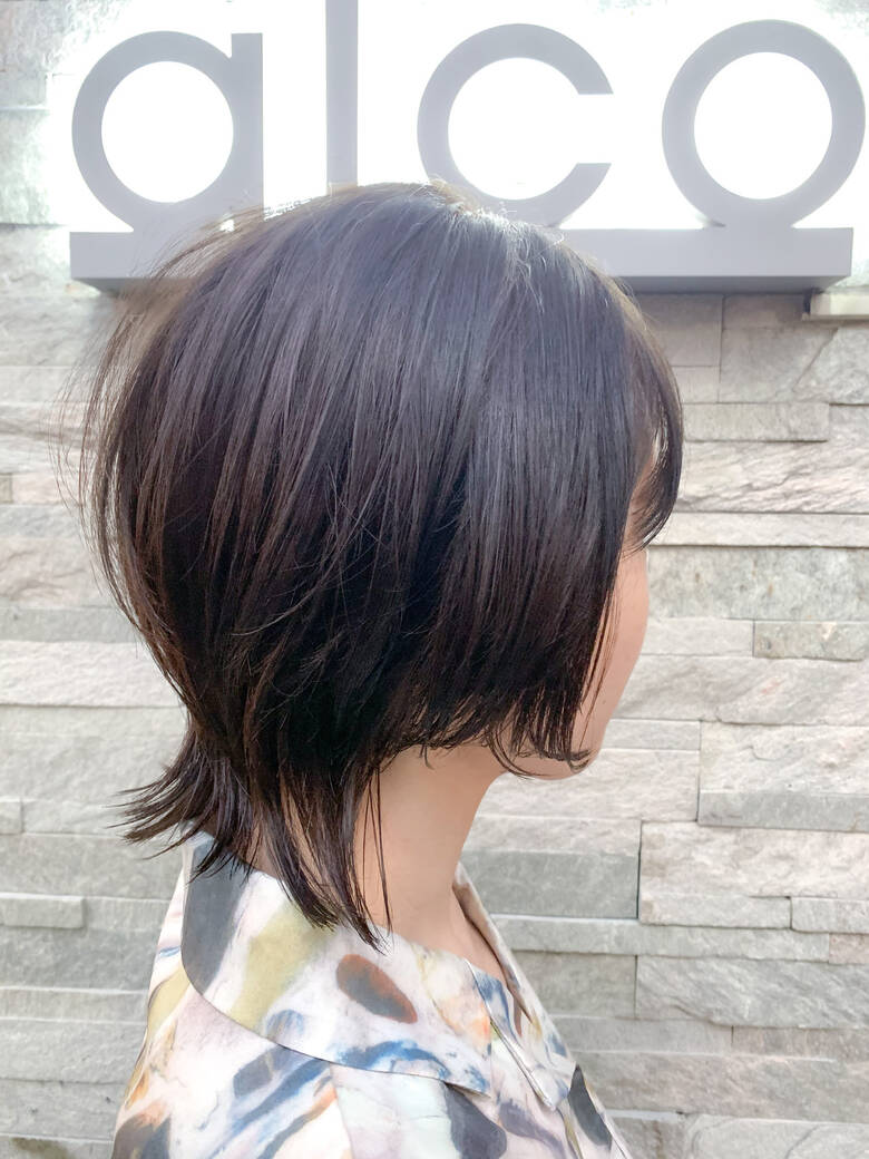 外ハネ 大人ショート ウルフ女子 ストリート Alco三軒茶屋 アルコ 加茂悠太 Alco三軒茶屋 Hair