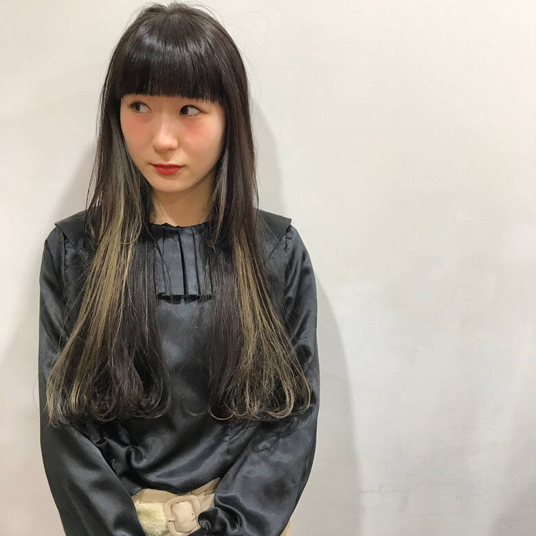 ナチュラル ロング ハイライト インナーカラー Garden Harajuku 佐々木拓巳 Hair