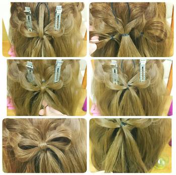 女らしさ全開 自分の髪の毛でつくるリボンヘアアレンジのやりかた Hair