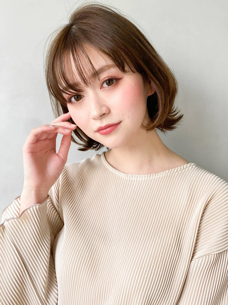 結婚式 ショートヘア ボブ ナチュラル Kyli 表参道 二宮 万莉 Kyli 表参道 Hair