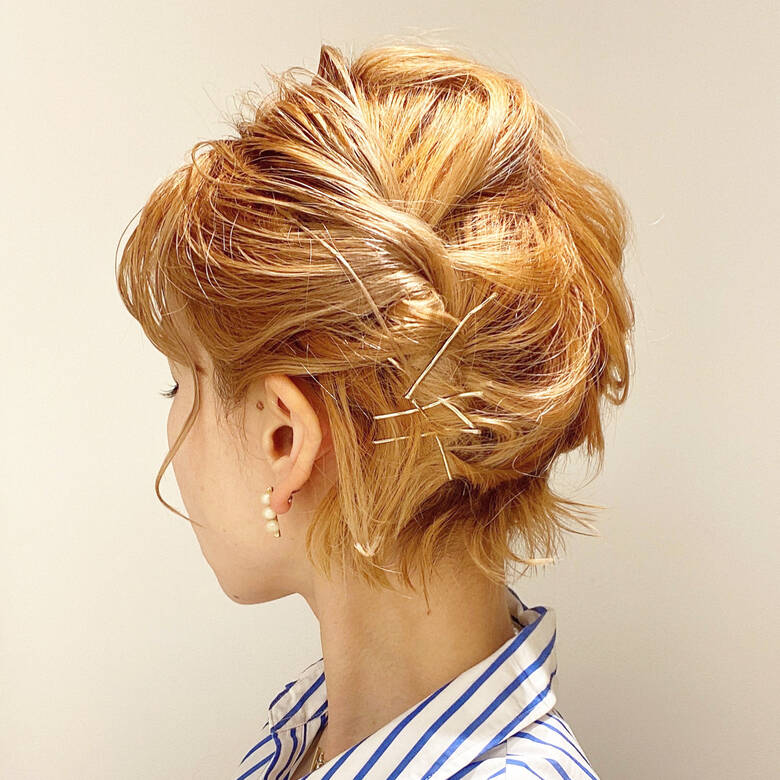 30代 簡単ヘアアレンジ ナチュラル ショートアレンジ Appiis 宮崎 まさみ Hair