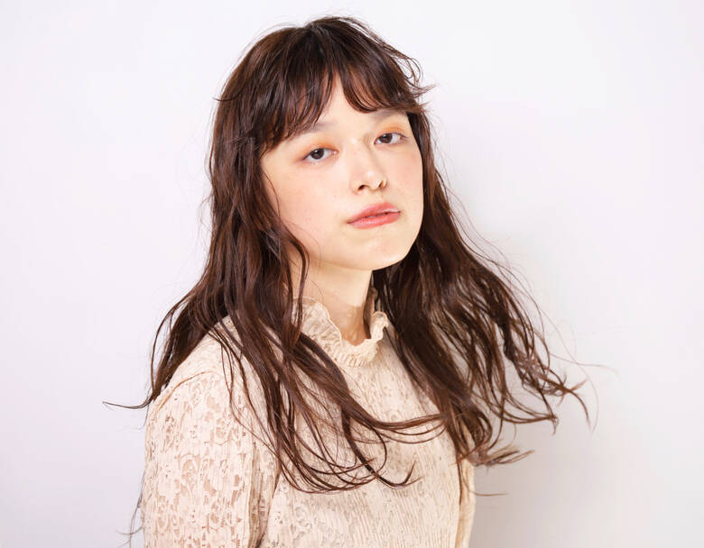 セミロング 春ヘア レイヤーカット デジタルパーマ Peek A Boo中央通り店 森嶋謙介peek A Boo Hair