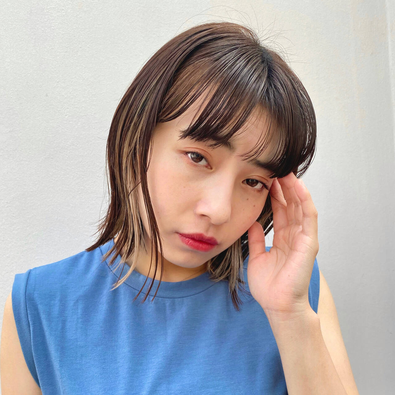 韓国風ヘアー ヘアカラー ボブ カジュアル Link表参道 Momoko 51 Hair