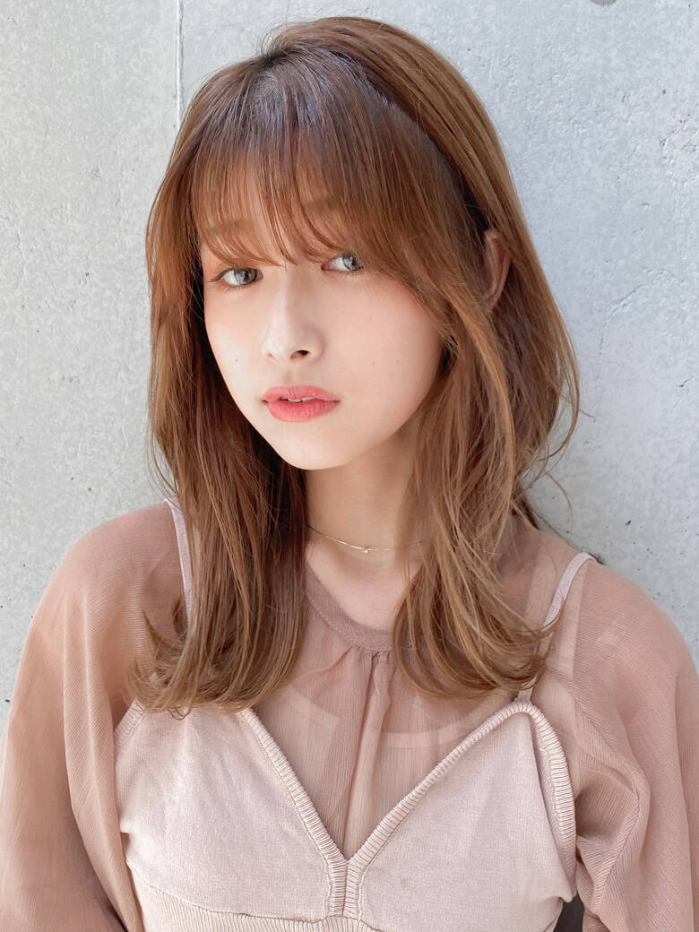 モテ髪 ナチュラル デジタルパーマ ミディアム Agnos青山 平野 七海 Agnos青山 6346 Hair