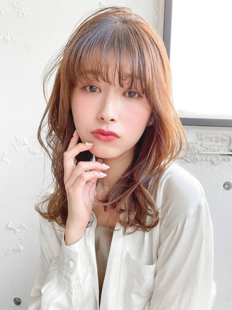 レイヤーカット 韓国ヘア 透明感カラー セミロング Dydi表参道 本田結 ほんだゆい Dydi表参道 Hair