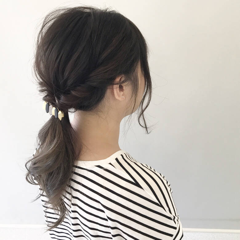 ヘアアレンジ 涼しげ 色気 透明感 Sorte 新谷 朋宏 Hair