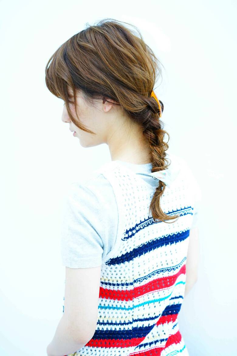 三つ編み ヘアアレンジ バレッタ ロング Ciel Hairdesign ｼｴﾙﾍｱｰﾃﾞｻﾞｲﾝ Ciel Hairdesign 代表 今田 亮 Hair