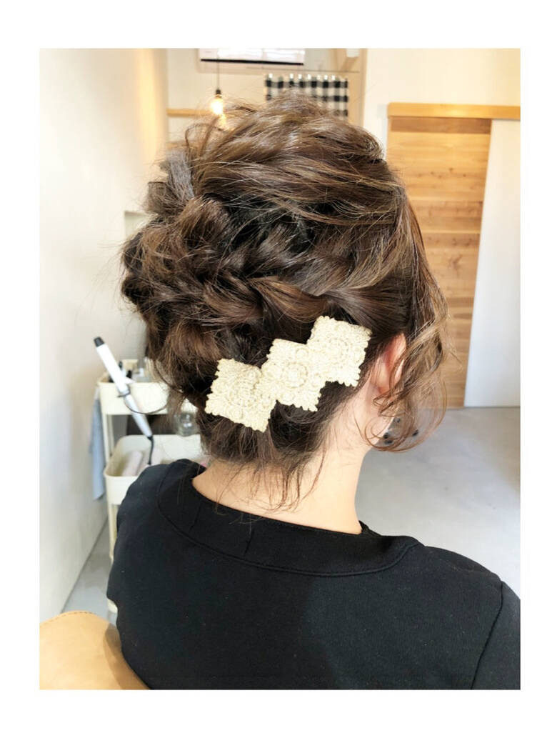 ショート フェミニン アップスタイル ヘアアレンジ Lala Hair Spa 古藤 なつみ Hair ショート フェミニン アップスタイル ヘアアレンジ Lala Hair Spa 古藤 なつみ Hair
