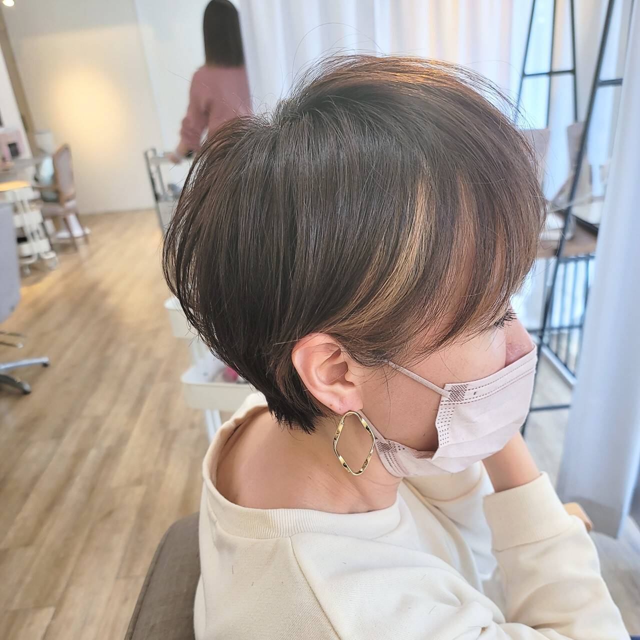 ナチュラル 小顔ショート ショートヘア 30代 Avant Naoko Miura 大阪 心斎橋 Avant 6443 Hair