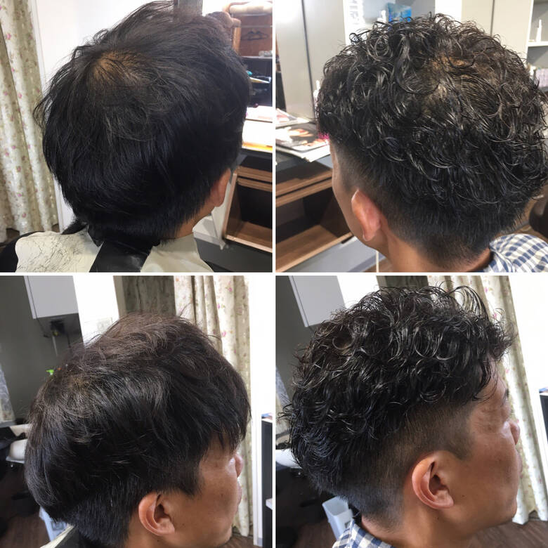ストリート ショート メンズパーマ メンズマッシュ Aime 薄毛改善師エイ 4139 Hair