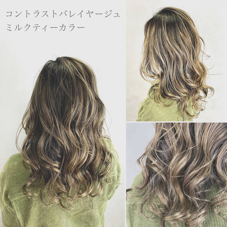 ミディアム 大人ハイライト エレガント 3dハイライト La Fith Hair Vail 梅田店 ラフィス ヘアー ヴェイル 根津 友輔 Hair