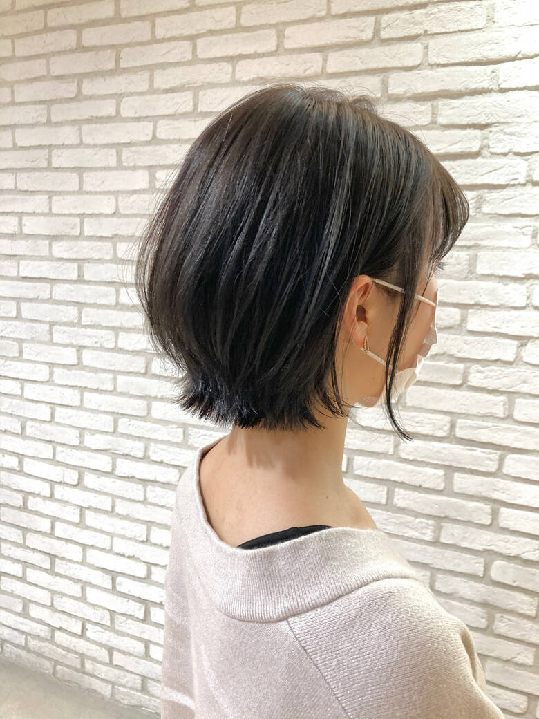 大人ミディアム ひし形シルエット 透明感 外国人風 Dyplus表参道 Dyplus表参道 高野 烈 Hair
