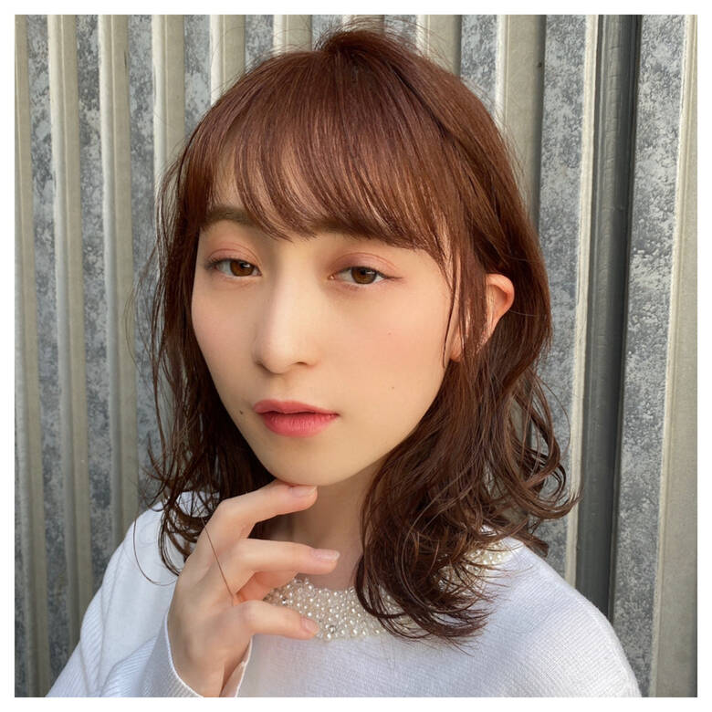 モテ髪 お出かけヘア 波巻き ミディアム Youres Hair 髪質改善トリートメント ヘッドスパ 恵比寿本店 ユアーズ ヘア 大人かわいいショート ミディアム 大森春奈 Hair