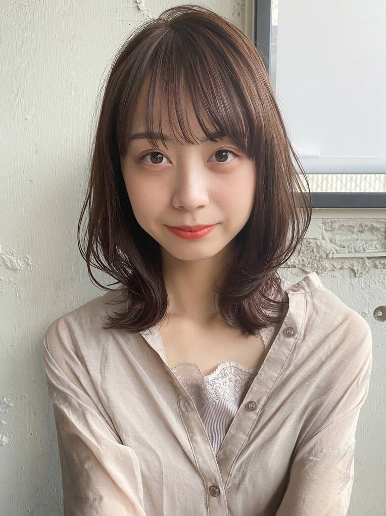 ミディアムレイヤー ナチュラル 縮毛矯正ストカール ヘアアレンジ Dydi Dydi表参道 西谷美鈴 Hair ミディアムレイヤー ナチュラル 縮毛矯正ストカール ヘアアレンジ Dydi Dydi表参道 西谷美鈴 Hair