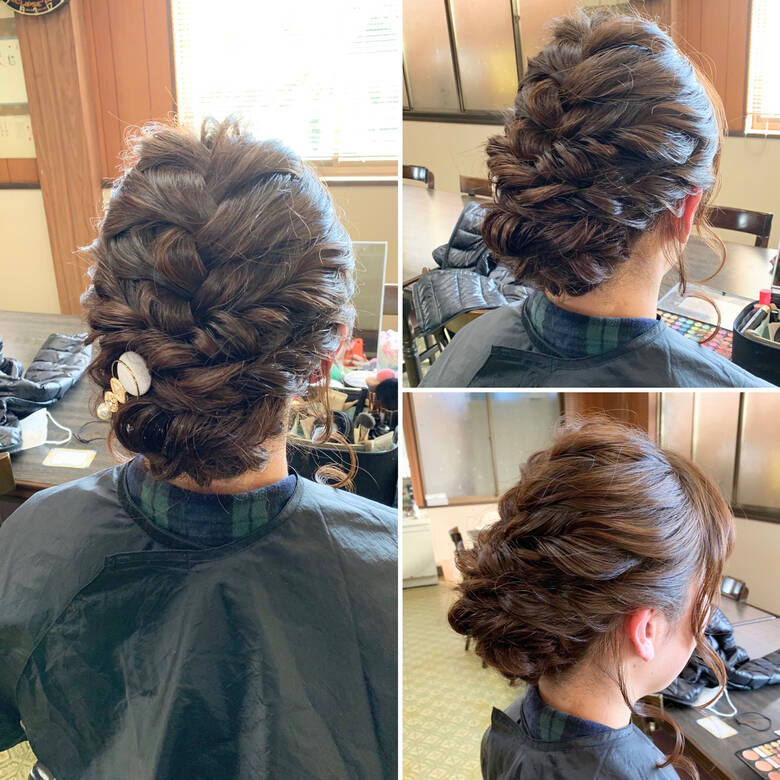 ヘアアレンジ ミディアム アップスタイル エレガント ヘアメイクrainbow 代表 A Ko 武田亜弥子 Hair