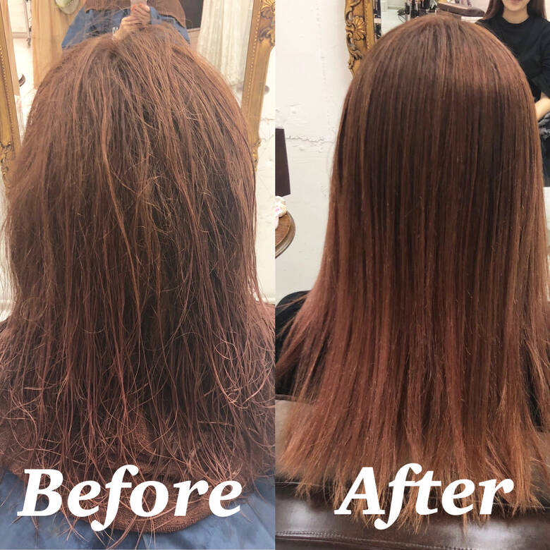 髪質改善トリートメント セミロング 髪質改善 縮毛矯正 オブヘア表参道 ソーエン Hair 髪質改善トリートメント セミロング 髪質改善 縮毛矯正 オブヘア表参道 ソーエン Hair