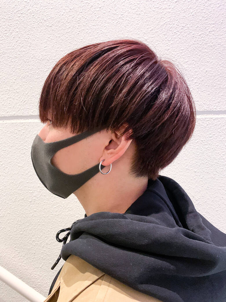 メンズマッシュ メンズカラー レッドカラー ショート Alco三軒茶屋 アルコ 加茂悠太 Alco三軒茶屋 6744 Hair