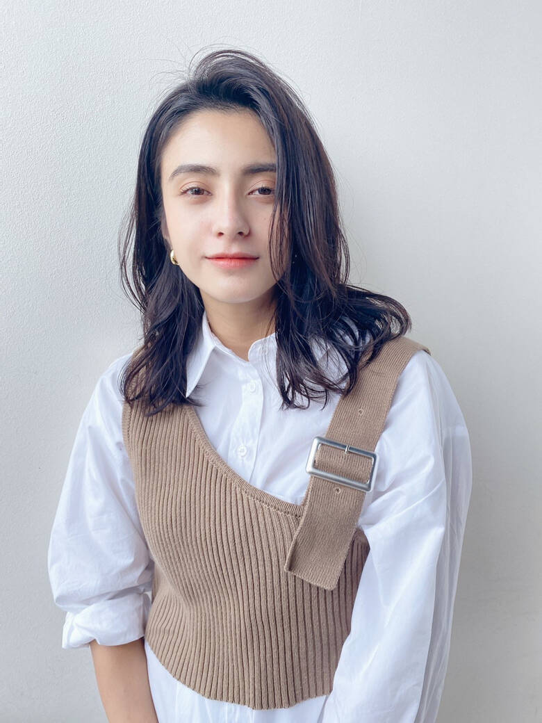ふんわり前髪 イルミナカラー セミロング モード K Two Aoyama オグラ カナ 6097 Hair ふんわり前髪 イルミナカラー セミロング モード K Two Aoyama オグラ カナ 6097 Hair