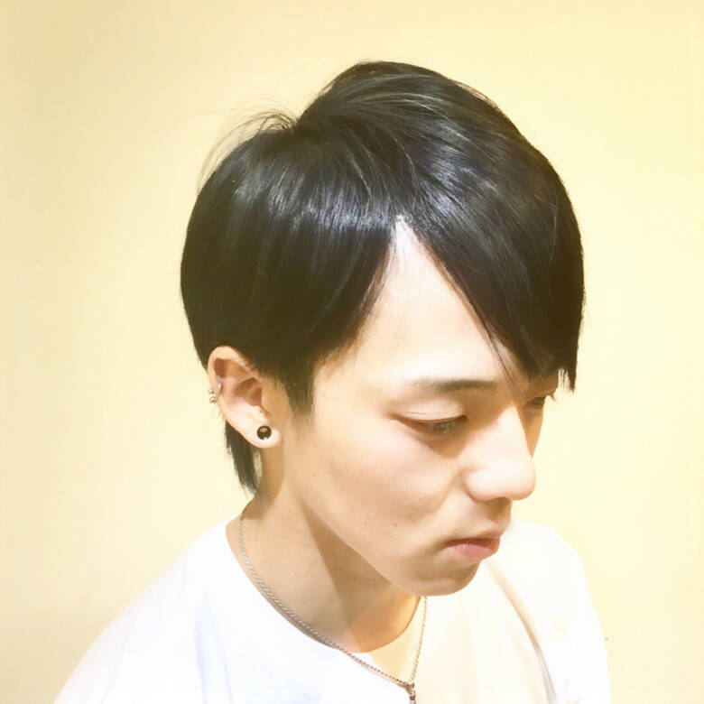 ショート ストリート メンズ ブルーブラック Laf しのはら まどか Hair ショート ストリート メンズ ブルーブラック Laf しのはら まどか Hair
