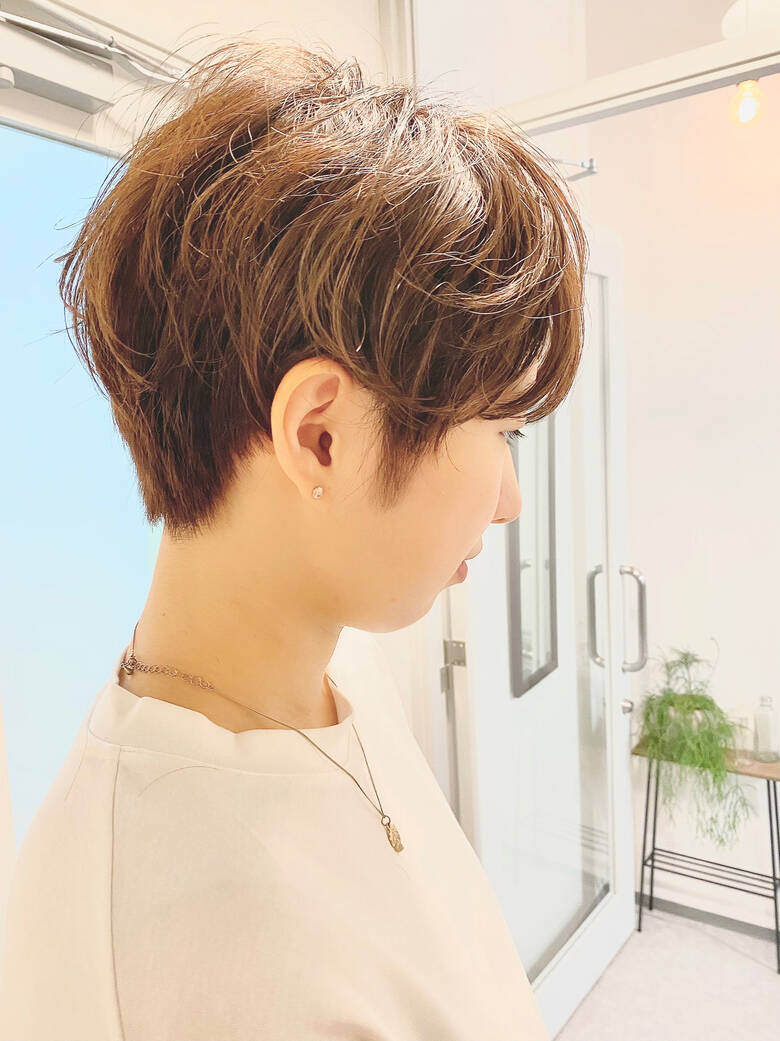 ナチュラル ベリーショート 大人かわいい オフィス Vie 大人可愛い ショート ボブが得意 つばさ Hair