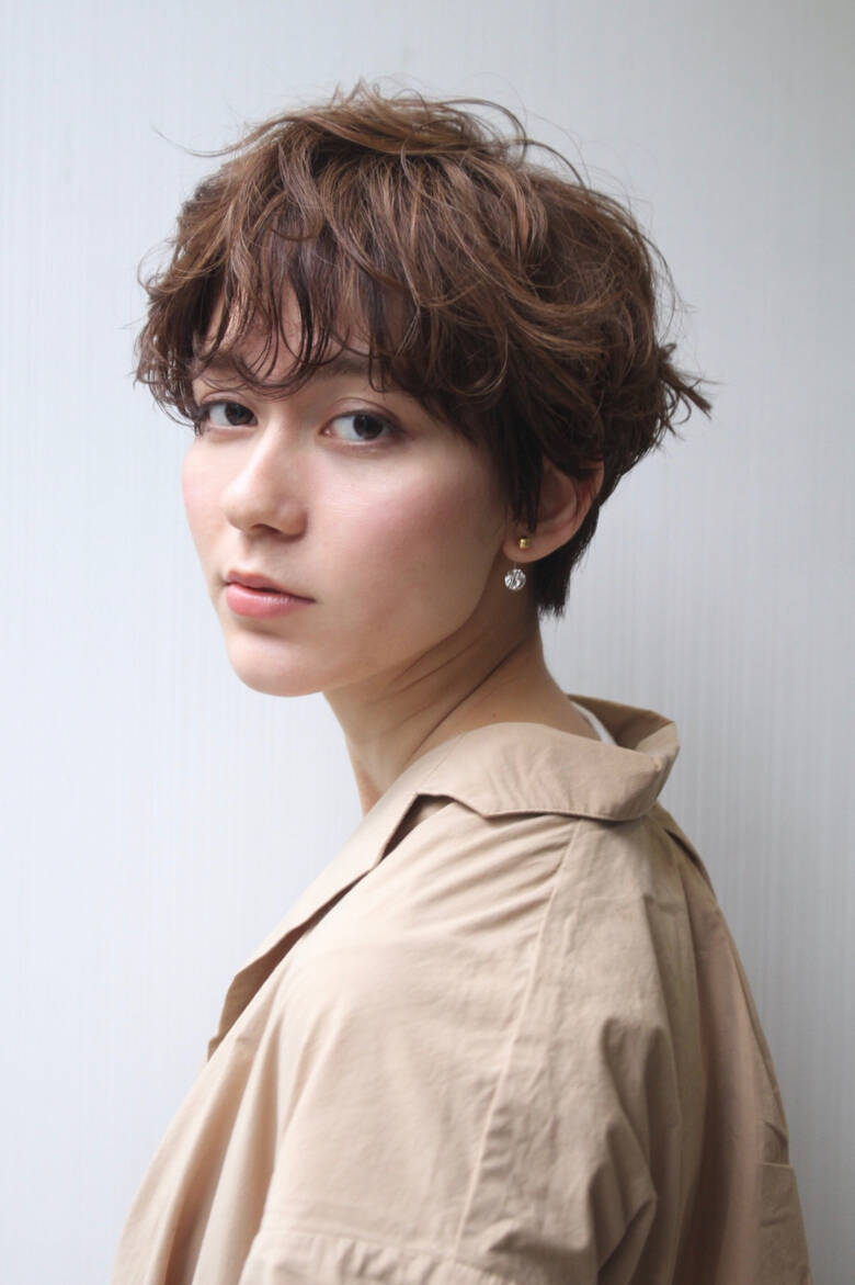 マッシュショート ショート モード ショートパーマ Nove Lina Hayase ヨシモトハヤセ Hair