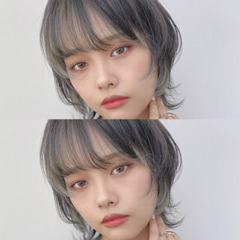 ウルフカット モード ブリーチオンカラー ショートヘア Blanco Tre S鏡島 大川 ヒデオ 60 Hair ウルフカット モード ブリーチオンカラー ショートヘア Blanco Tre S鏡島 大川 ヒデオ 60 Hair