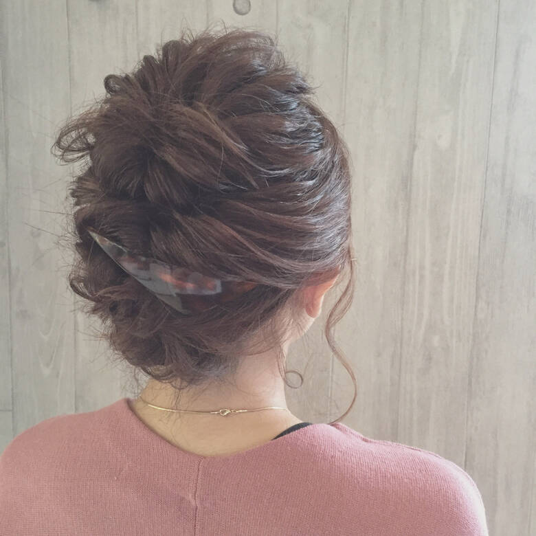 バレッタ くるりんぱ ボブ ヘアアレンジ Igloo 宮田 恵里香 Hair