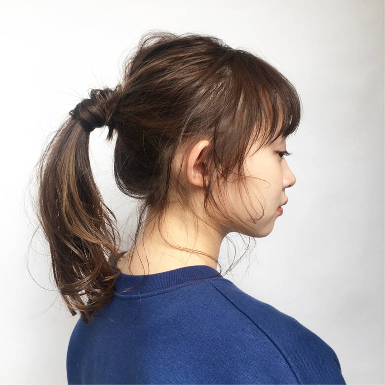 セミロング ヘアアレンジ 簡単ヘアアレンジ デート Anna Lanna 中尾 寿揮 47 Hair