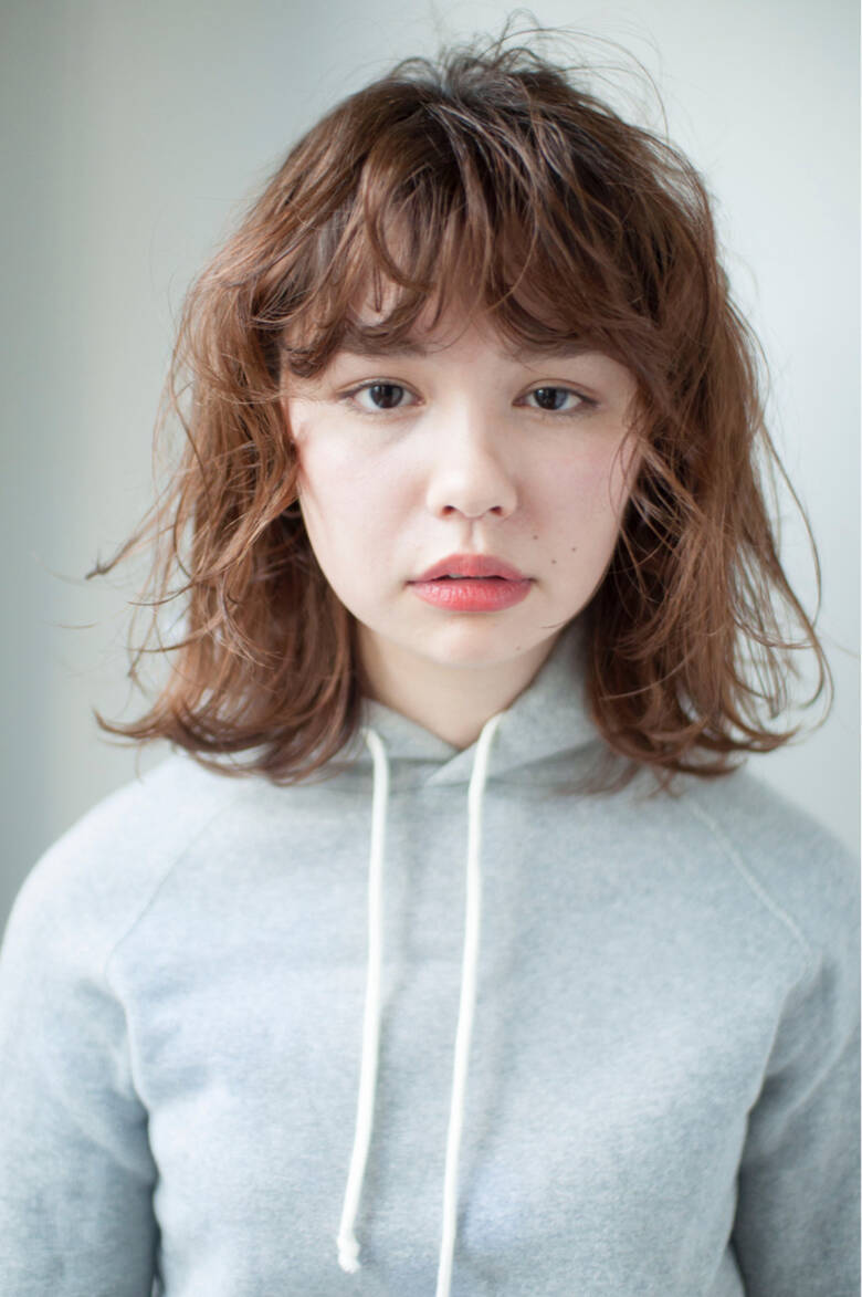 パーマ 切りっぱなし 外国人風 ナチュラル Lit Yukina Lit 3371 Hair