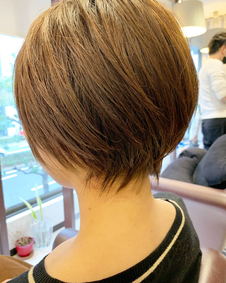 ショートボブ ナチュラル ショート 小顔ショート ヘアーサロンシェール 栗山 卓也 Hair
