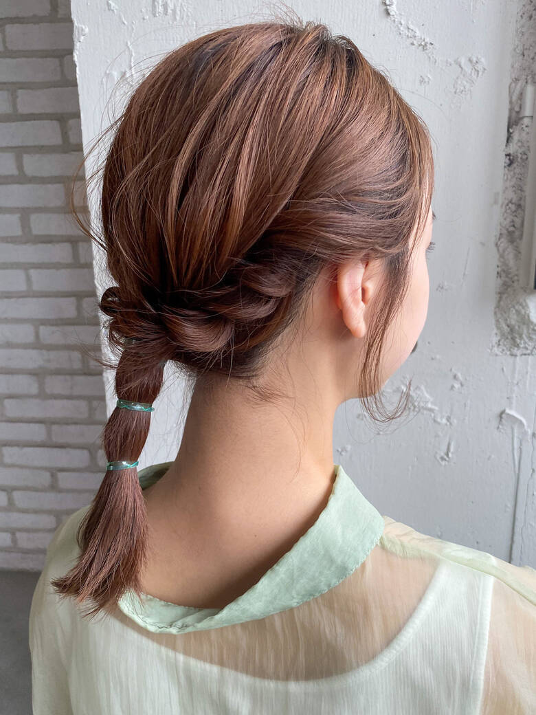 簡単ヘアアレンジ ミディアム セルフヘアアレンジ ナチュラル Dydi 表参道 松崎来未 Hair