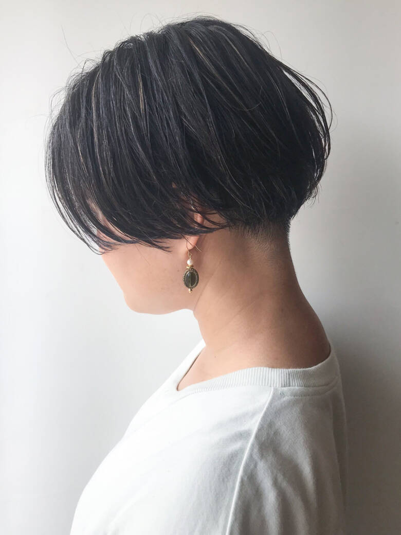 ボブ 刈り上げ ショートボブ ハイライト Roijir Hiroki Roijir Hair