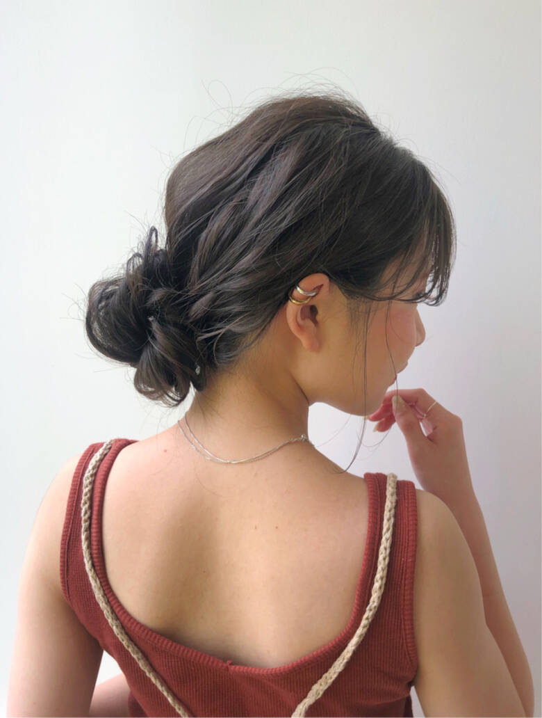 デート ヘアアレンジ ハイライト ミディアム Noi 大園佳穂 4224 Hair