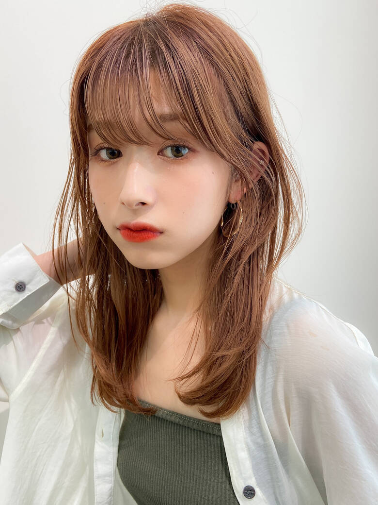 大人可愛い デートヘア デジタルパーマ ミディアム Dyplus 表参道 大洞拓也 Dyplus表参道 Dydi表参道 Hair