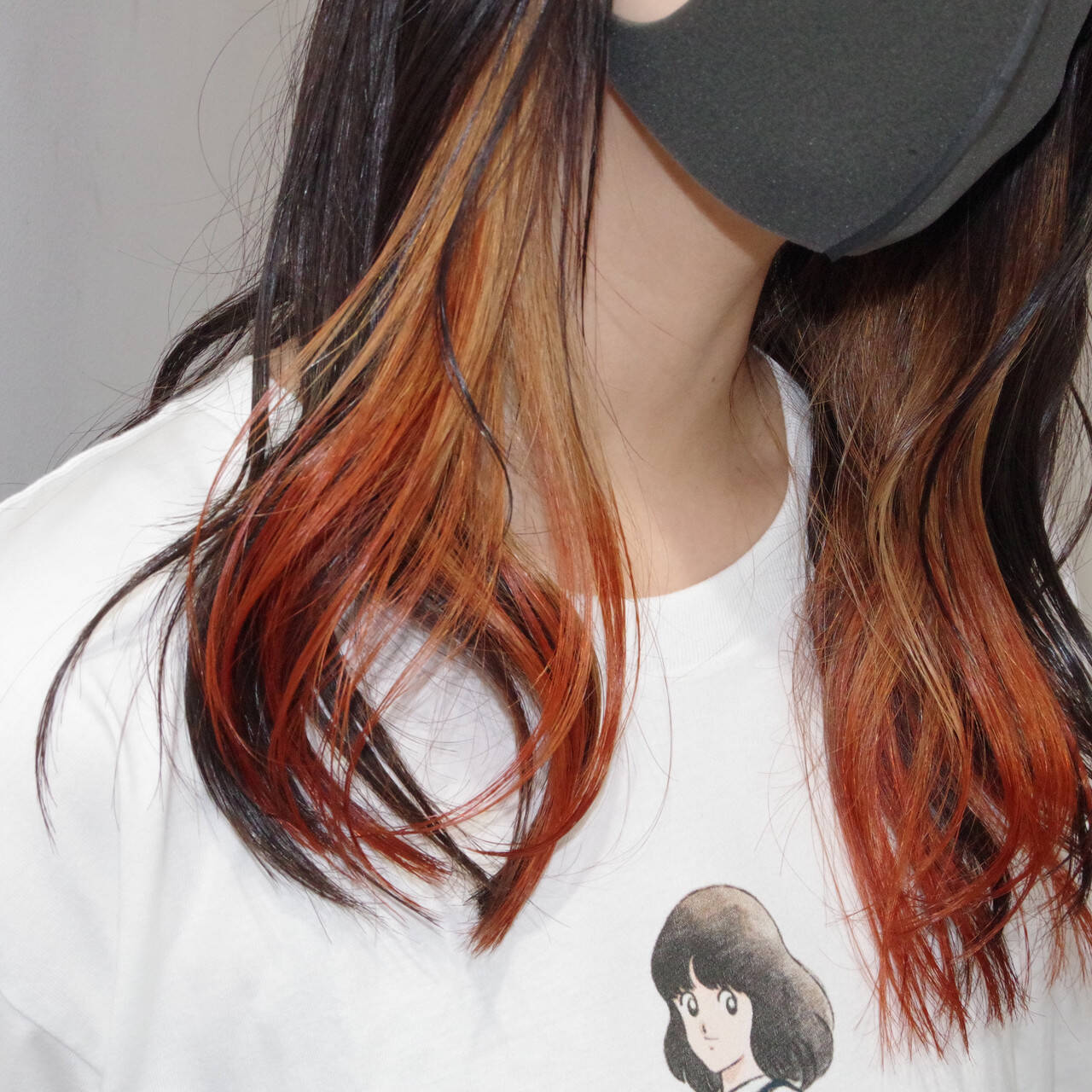 暗髪女子 インナーカラー 暗髪 モード×ROSSO×高橋 亮×591478【HAIR】